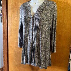 Women's Croft and Barrow grey/white shirt - Small